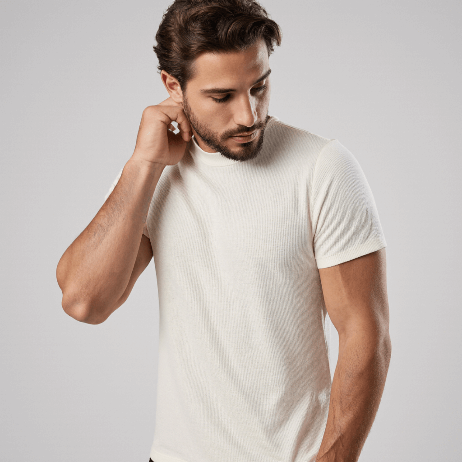 Camiseta Ribbed Crochet