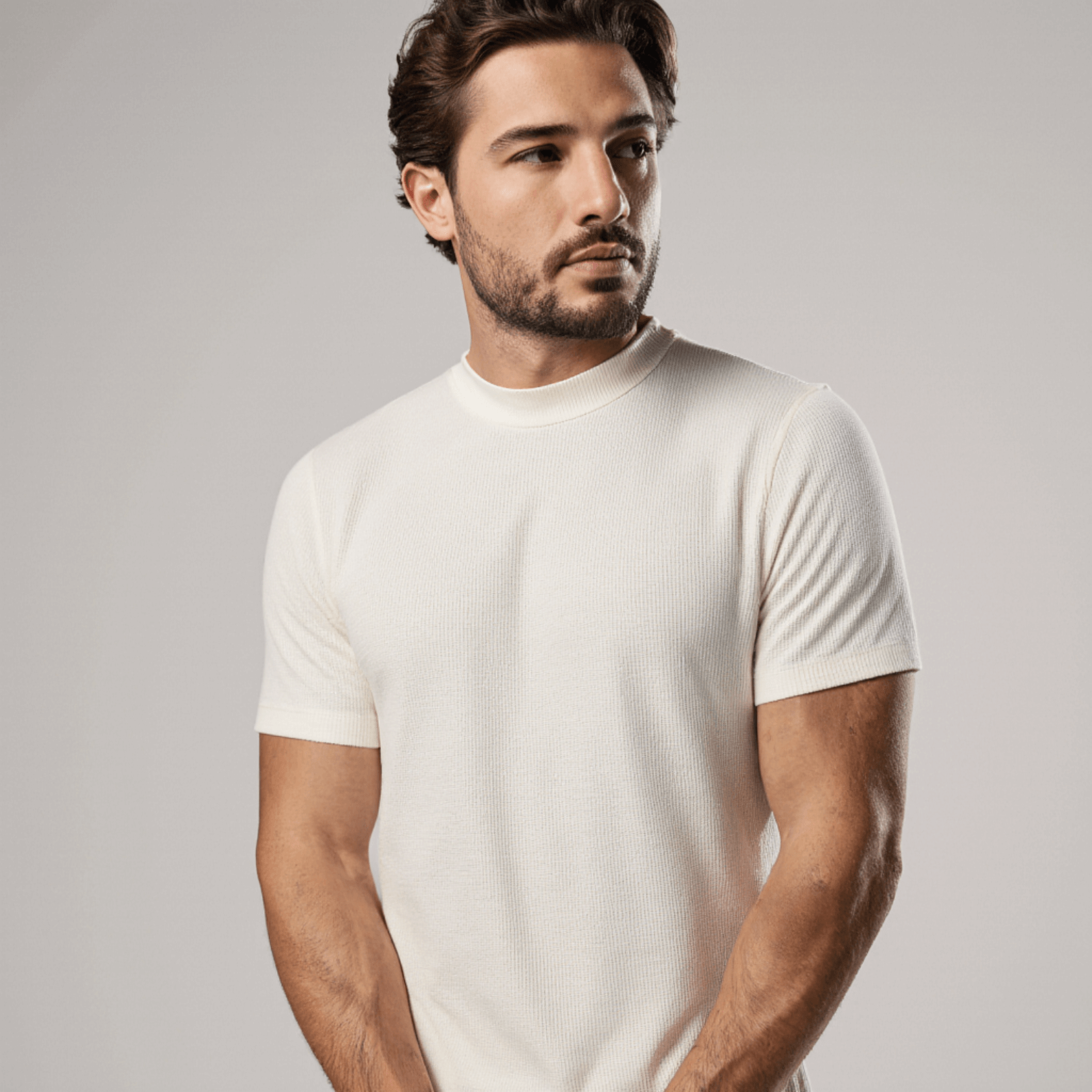 Camiseta Ribbed Crochet