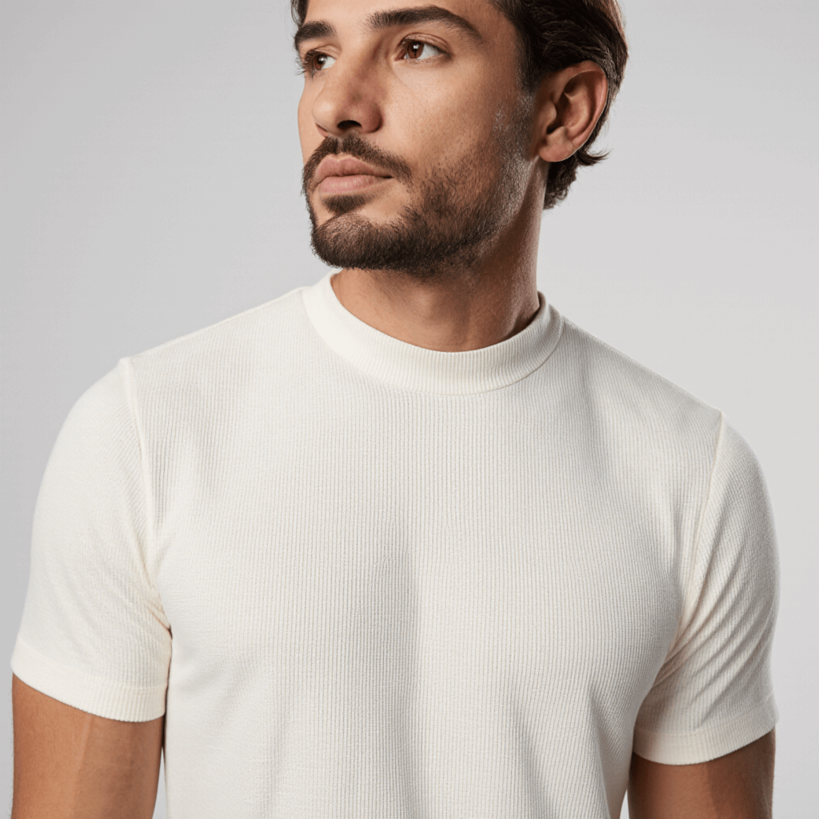 Camiseta Ribbed Crochet