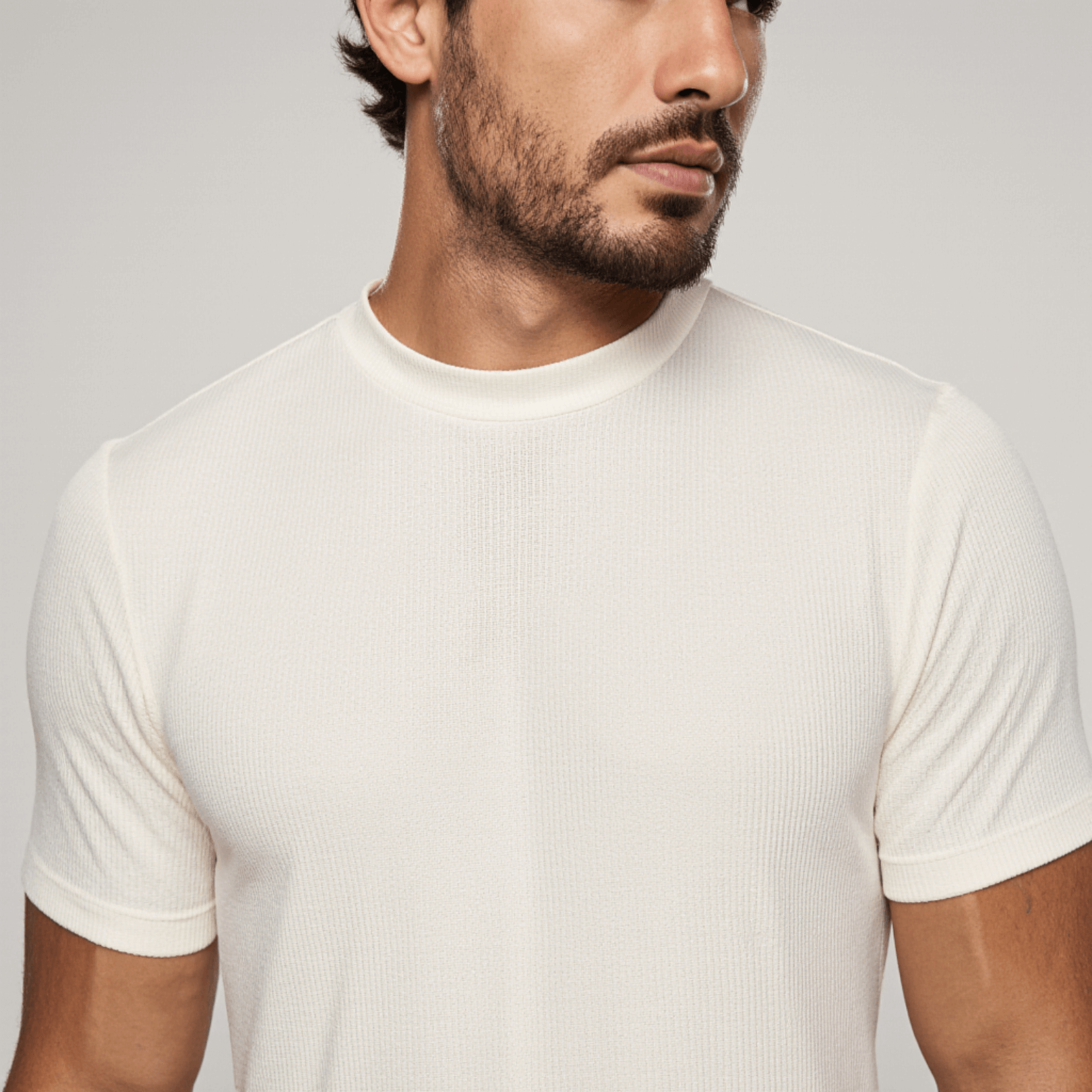 Camiseta Ribbed Crochet