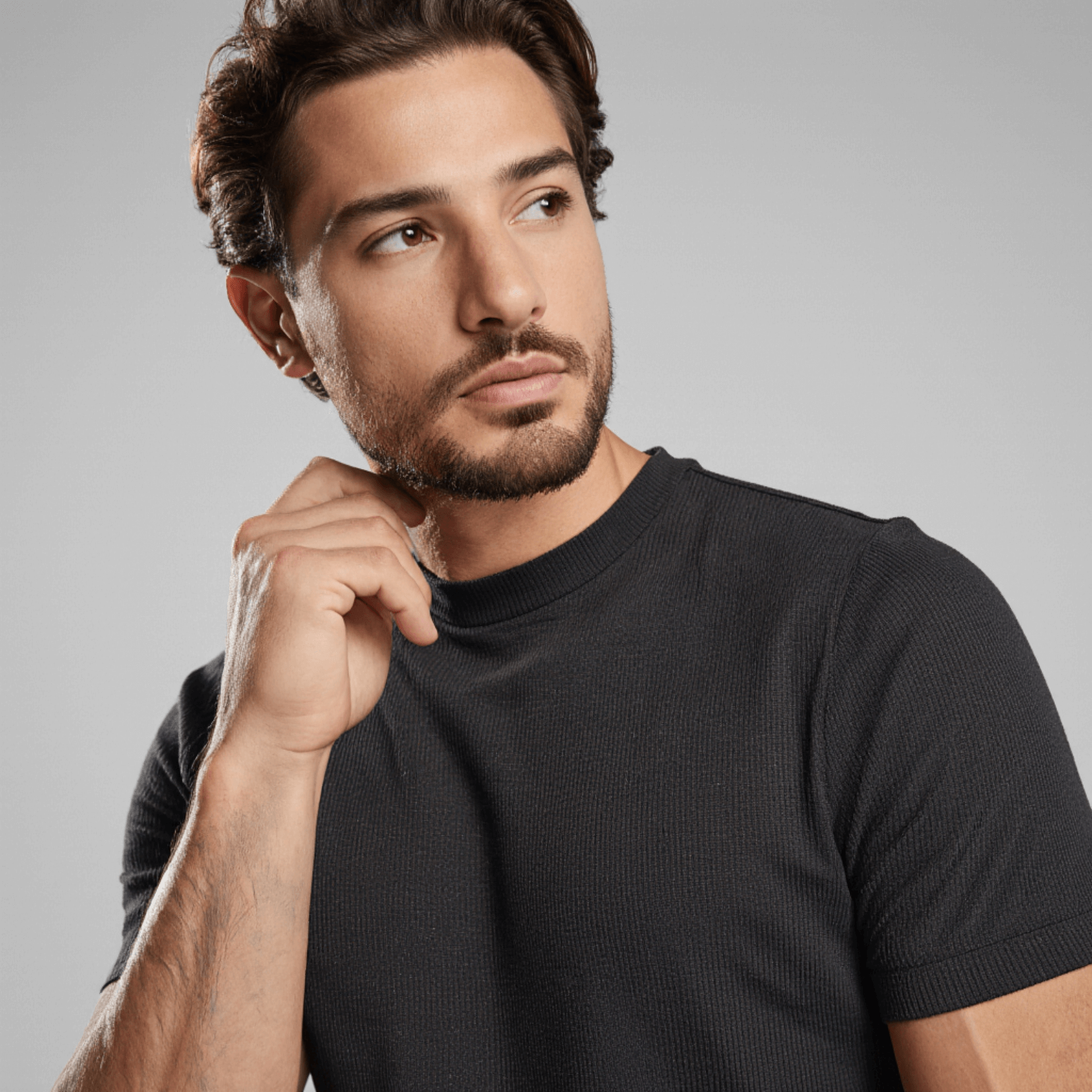 Camiseta Ribbed Crochet